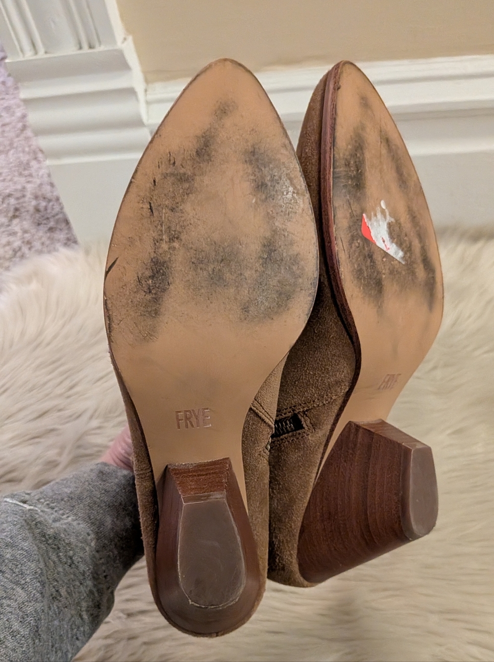 Frye Reina tan leather booties size 9.5 - Picture 7 of 8